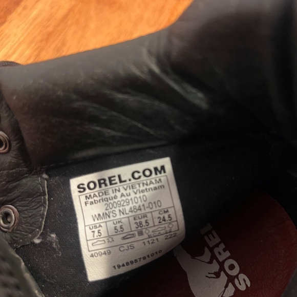 SOREL WATERPROOF LENNOX HIKING BOOT SZ 7,5 - Picture 16 of 16